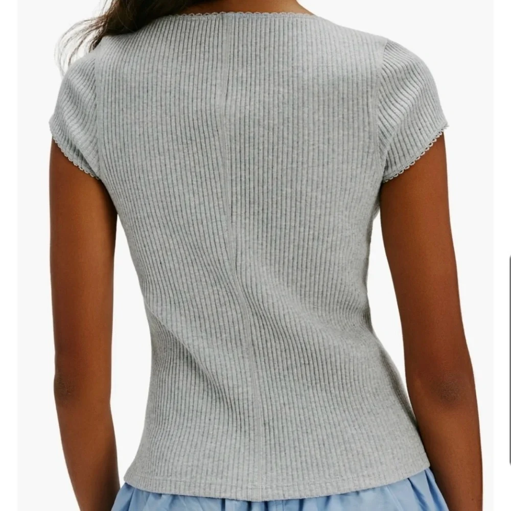 NWT Free People Most Wanted Cardi | Medium | Light Heather - Picture 2 of 8